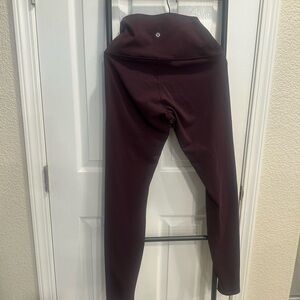 Lululemon Medium Burgandy Workout Pants.